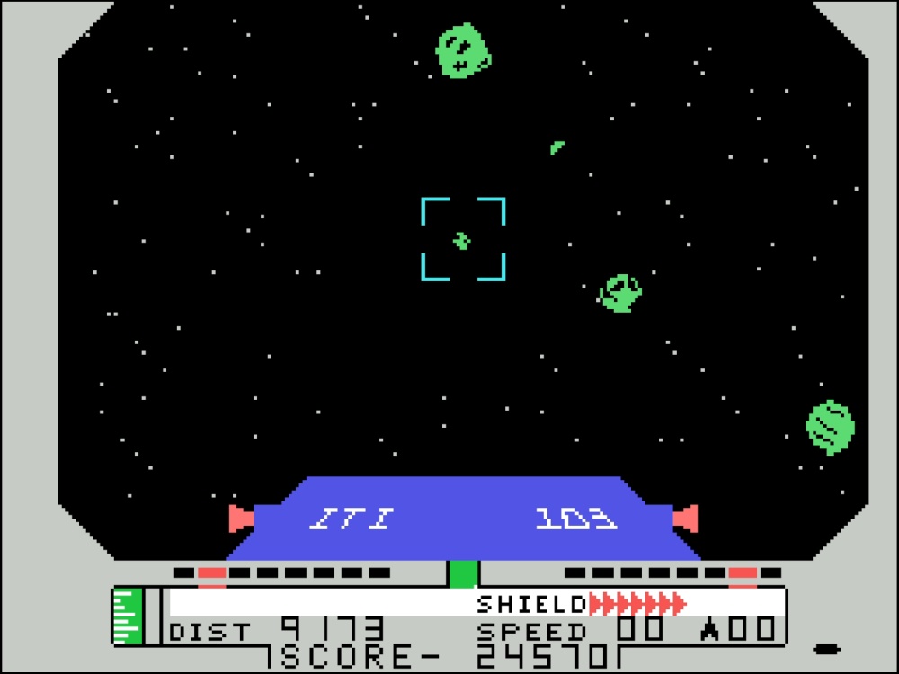 Gameplay of Blockade Runner for Colecovision